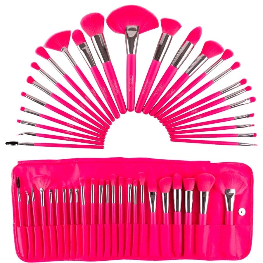 Neon Pink 24pc Brush Set 