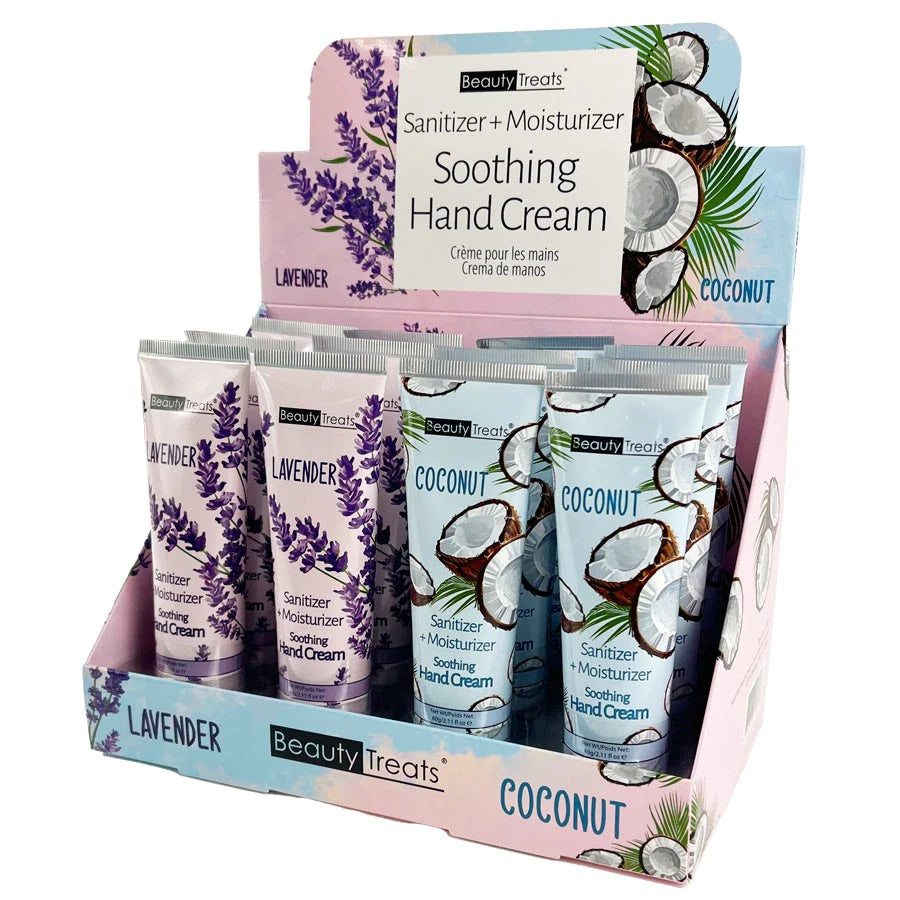 Soothing Hand Cream Sanitizer + Moisturizer Lavender & Coconut